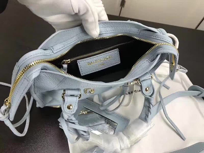BALENCIAG巴黎世家 經典機車 原版山羊皮 包邊五金款 手提肩背斜挎包  BL1439